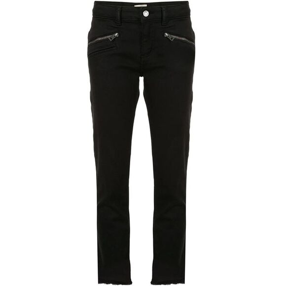 Zadig & Voltaire NWT Ava‎ Jeans Cropped Black Zipped Pockets Size 27 MSRP $238 - Picture 1 of 8